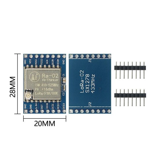 Mạch RF Lora SX1278 433Mhz Ra-02 ra chân