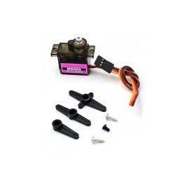 Động cơ RC servo MG90S 360 bánh răng kim loại