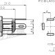 Jack DC-025 5.5*2.1mm kim loại