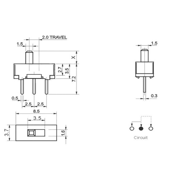 Công tắc gạt nhỏ