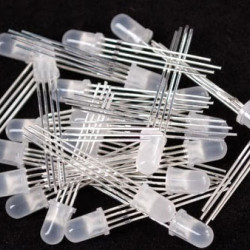 Led 3 màu 4 chân (RGB) 5mm (đục)