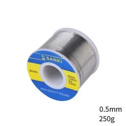 Thiếc, chì hàn Nhật SANKI 0.5mm 250g Sn60Pb40