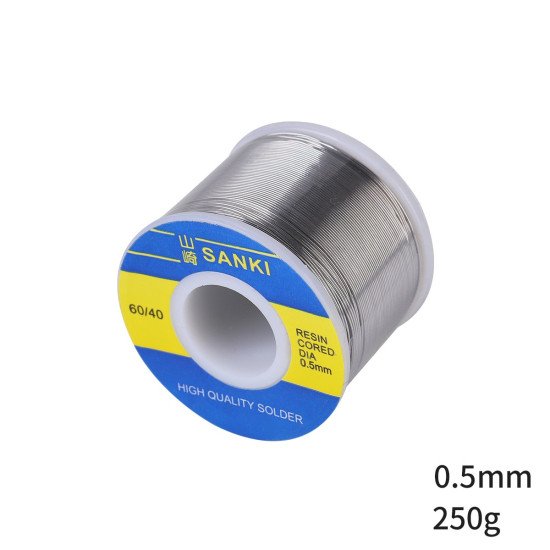 Thiếc, chì hàn Nhật SANKI 0.5mm 250g Sn60Pb40