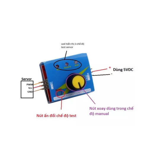 Mạch test servo