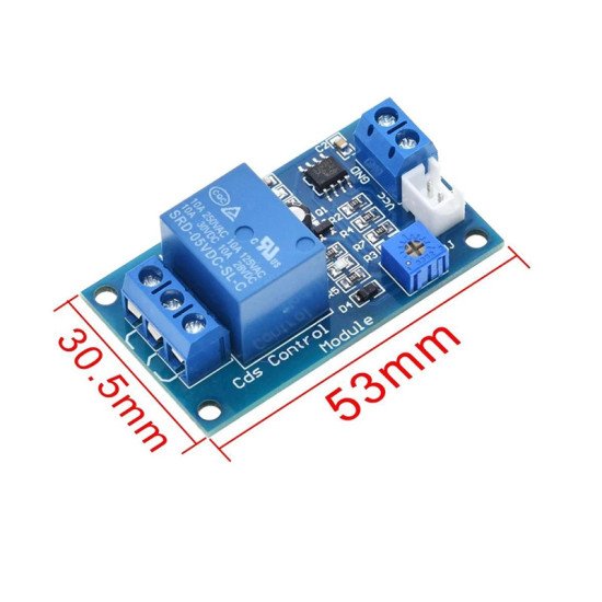 Cảm biến ánh sáng quang trở kèm relay 12V XH-M131