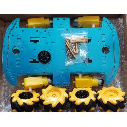 Bộ khung xe 4 bánh Mecanum 4WD-S 2 tầng Bộ khung xe 4 bánh Mecanum 4WD-S 2 tầng