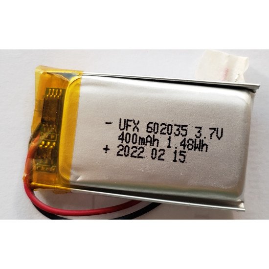 Pin Lithium Lipo 3.7V 400mAh UFX602035