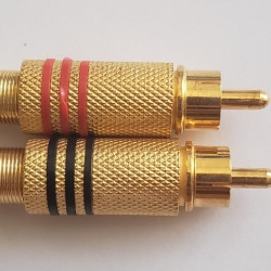 Jack AV đực đỏ-đen mạ vàng (1 cặp) 