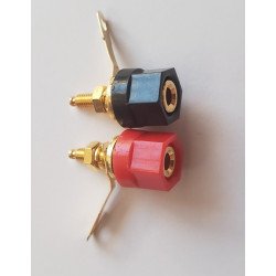 Jack bắp chuối 301 mạ vàng 4mm (1 cặp) Jack bắp chuối 301 mạ vàng 4mm (1 cặp)