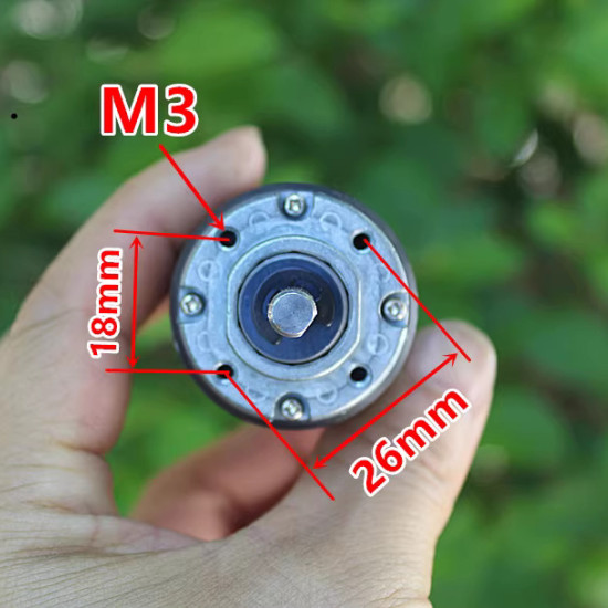 Động cơ giảm tốc 540 5-15VDC 5 vòng/phút