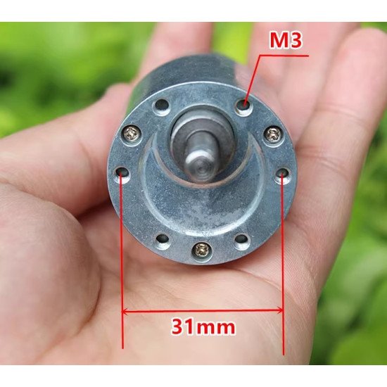 Động cơ giảm tốc 37 12VDC 10 vòng/phút