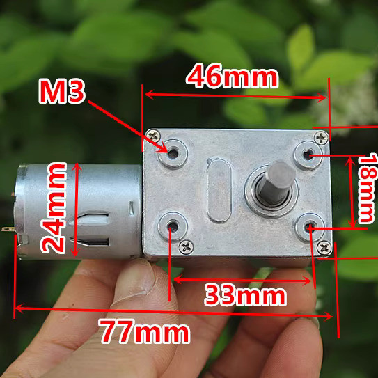 Động cơ giảm tốc 370 3-8VDC 240 vòng/phút