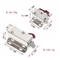 Khóa chốt điện từ LY-03 12VDC 0.6A