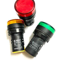 Đèn báo tín hiệu 220V AD16-22 (Xanh lá, vàng, đỏ) 22mm Đèn báo tín hiệu 220V AD16-22 (Xanh lá, vàng, đỏ) 22mm