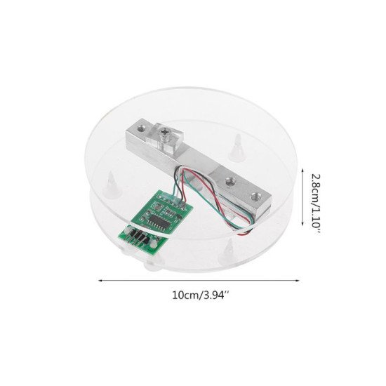 Khung bàn cân mica kèm mạch HX711