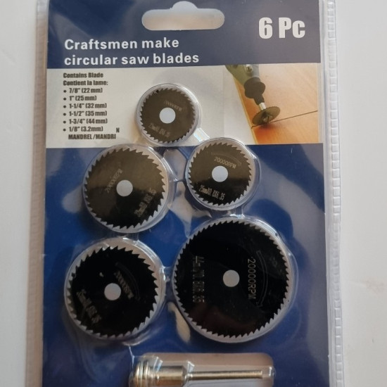 Bộ 5 lưỡi cắt mini (hợp kim)