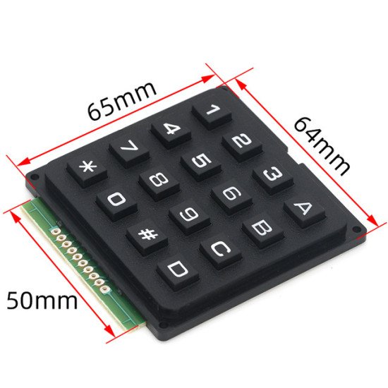 Bàn phím ma trận nhựa cứng 4x4 Keypad