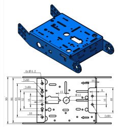 Bộ khung xe hợp kim nhôm 2WD Bộ khung xe hợp kim nhôm 2WD