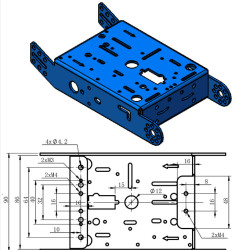 Bộ khung xe hợp kim nhôm 2WD
