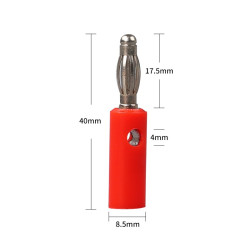 Jack bắp chuối đực 4mm (đỏ, đen)