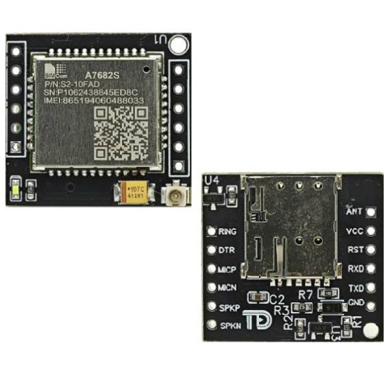 Module 4G A7682S thay thế SIM800 có VOLTE