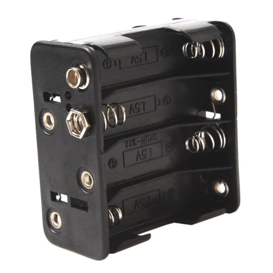 Đế 8 pin AA ra jack pin vuông