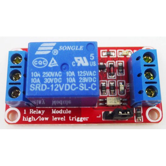 Module 1 Relay với opto cách ly kích H/L (12VDC)