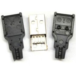USB A đực có vỏ USB A đực có vỏ