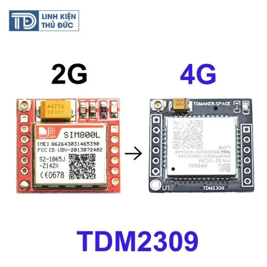 Module 4G SIMCOM A7680C thay thế SIM800 SIM800L có VOLTE - dke.vn - Cần Thơ