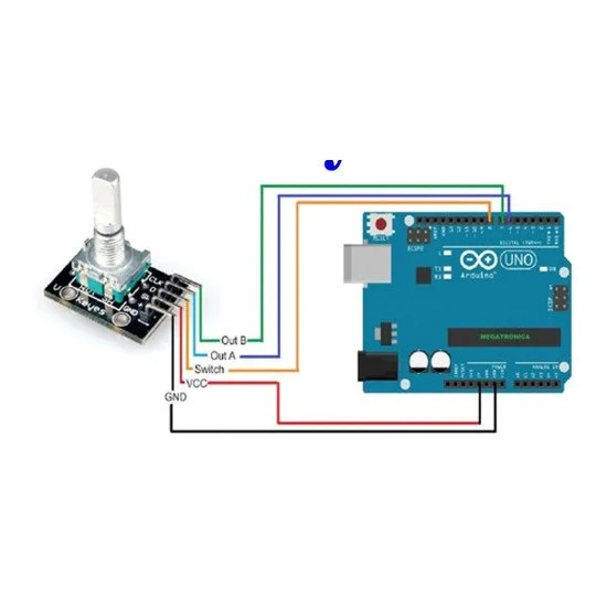 Mạch volume xoay rotary encoder 360 độ HW-040