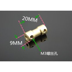 Khớp nối đồng 2.3mm-3.17mm