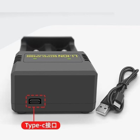 Sạc 2 pin 18650 type C